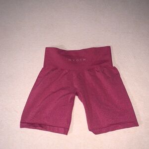 NVGTN Red and Pink Bike Shorts High Waist Stretch